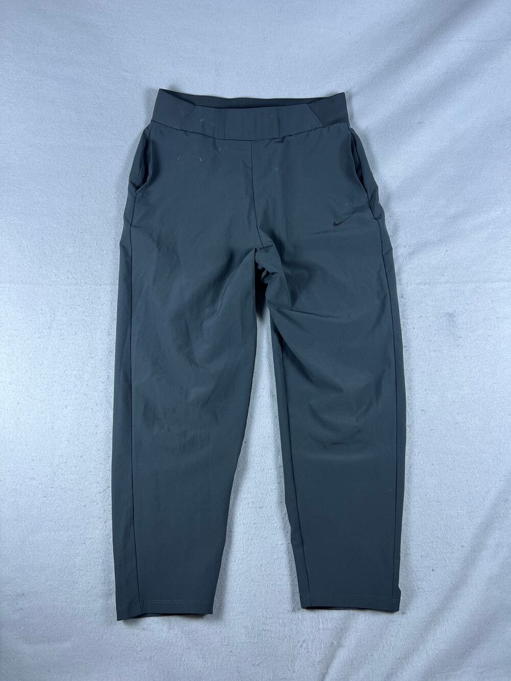 Nike Jogger Pants Womens L Gray Tapered High Waisted Pull On Training Athletic